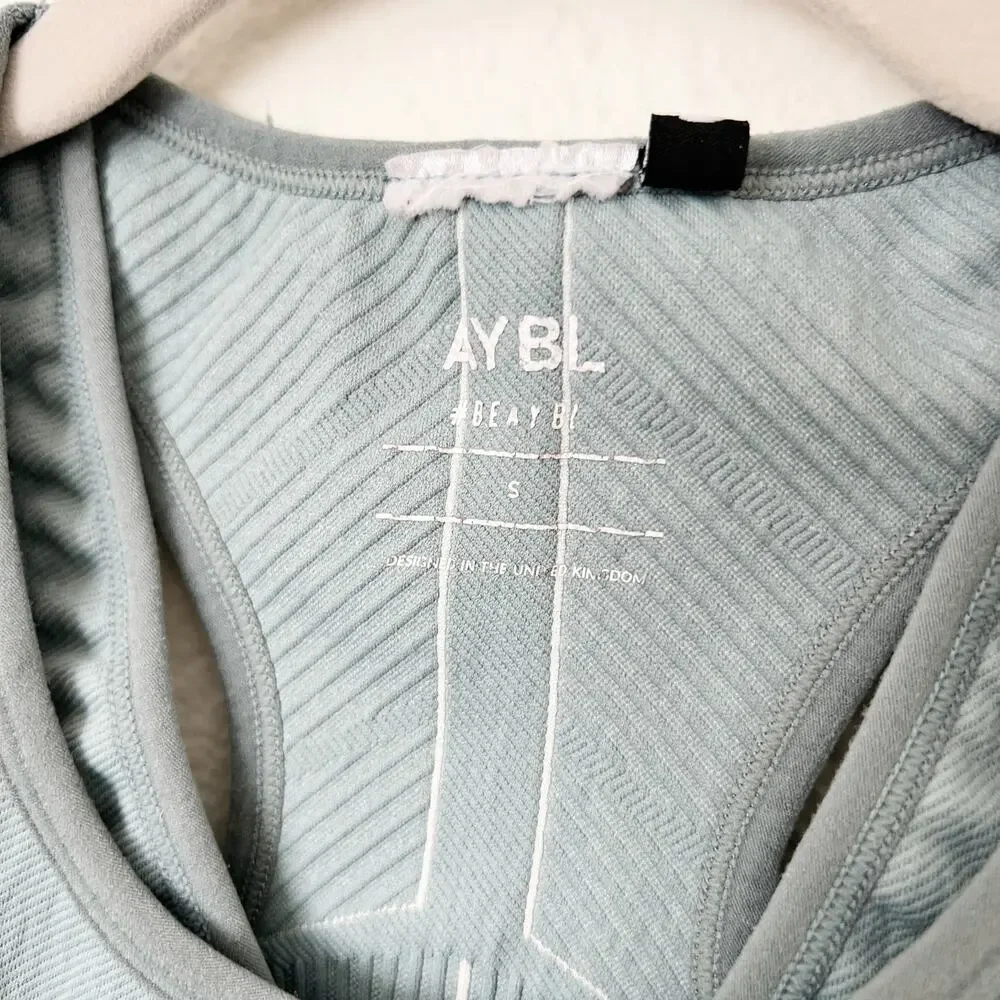 [AYBL] Teal Seamless Reflex Sports Bra & Legging Matching Set Size Small S